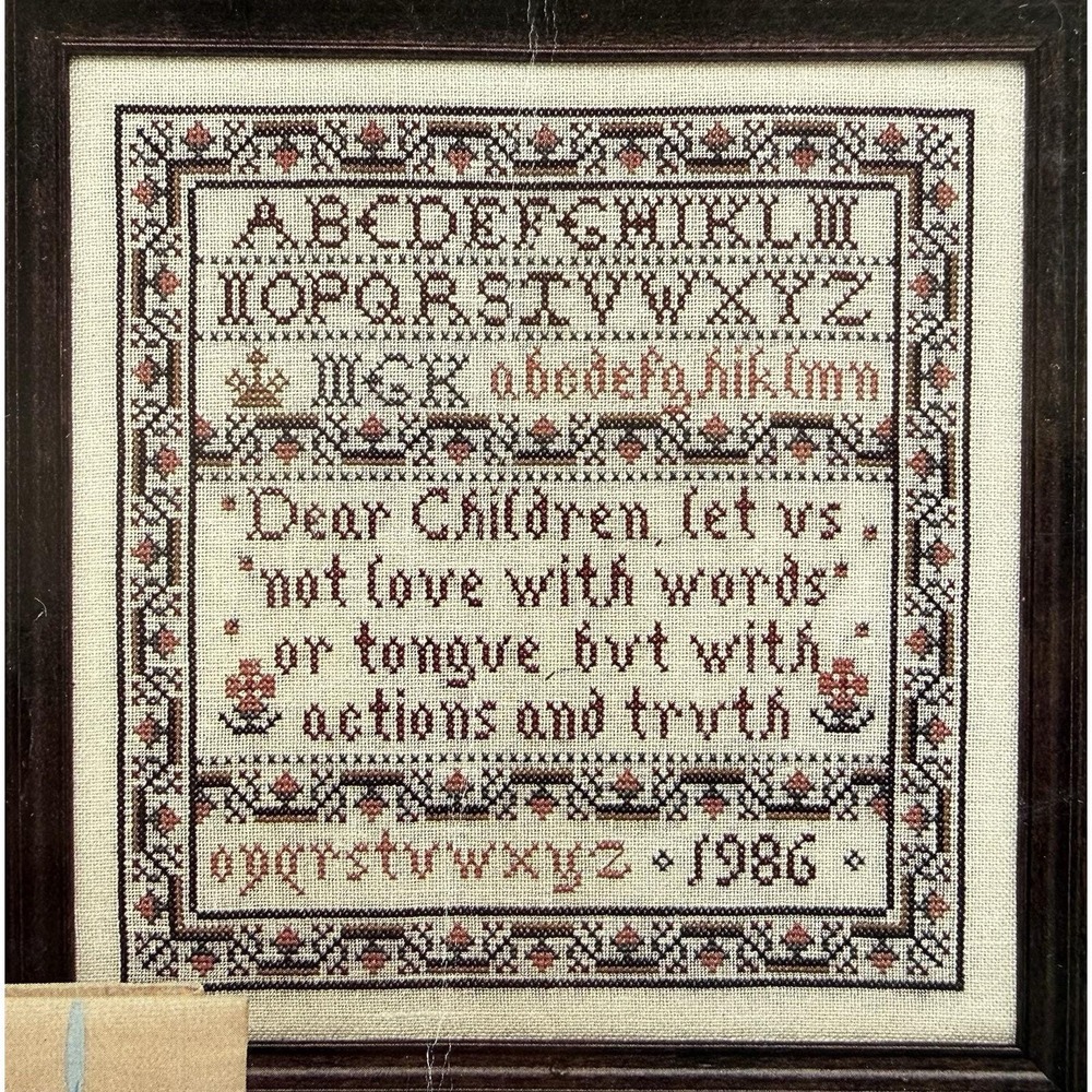 True Charity Sampler Pattern Chart Booklet Kohl-Lection 1987
